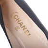 Secondhand Chanel Black Leather CC Cap-Toe Pumps
