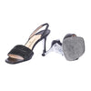 Secondhand Chanel Black Quilted Leather Slingback Sandals