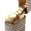 Secondhand Cartier Les Must 18k Gold & Silver Woven Jacket Lighter - '70s