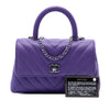 Chanel Mini Chevron Caviar Coco Top Handle Bag Secondhand
