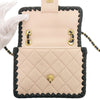 Chanel Mini CC Quilted Bicolor Calfskin Braided My Own Frame Flap Secondhand