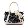 Burberry Floral Beat Check Nylon and Patent Satchel Secondhand