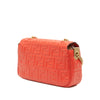 Fendi Zucca Embossed Leather Chain Midi Baguette Secondhand