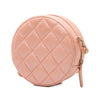 Chanel CC Quilted Iridescent Caviar Round Clutch With Chain Secondhand