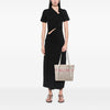 Prada Canvas Logo Stripe Shopper Tote Secondhand