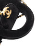 Chanel Nano Quilted Velvet Kelly Shopper Bag Secondhand