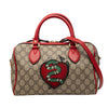 Gucci Limited Edition Small GG Supreme Kingsnake Heart Embroidered Satchel Secondhand