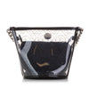 Chanel Crumpled Calfskin PVC Camellia Bucket Secondhand