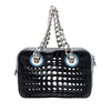Prada Perforated Leather City Fori Chain Handbag Secondhand