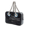 Prada Perforated Leather City Fori Chain Handbag Secondhand