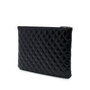 Chanel Large Quilted Patent Double Stitch O Case Clutch Secondhand
