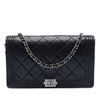 Secondhand Chanel Quilted Lambskin Boy Wallet On Chain