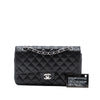 Chanel Medium Classic Perforated Lambskin Double Flap Secondhand