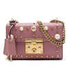 Gucci Small Pearl Studded Leather Padlock Crossbody Secondhand