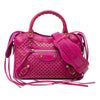 Secondhand Balenciaga Mini Lambskin Motocross Stadio Laser Cut Cross Classic City Satchel