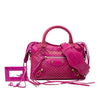 Secondhand Balenciaga Mini Lambskin Motocross Stadio Laser Cut Cross Classic City Satchel