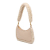 Jacquemus Leather Shearling Trimmed Le Bisou Doux Shoulder Bag Secondhand