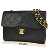 Secondhand Chanel Classic Flap Black Leather Bag