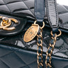 Chanel Paris-Salzburg Small Patent and Goatskin CC Eyelet Flap Secondhand