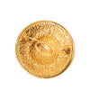 Chanel Gold Plated Round Brooch Secondhand
