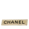 Secondhand Chanel Gold Plated Logo Plate Brooch