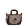 Fendi Embroidered Canvas Squirrel Satchel Secondhand