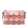 Burberry Scalloped Leather and Suede Peyton Crossbody Secondhand