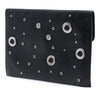 Alexander McQueen Leather Grommet Studded Skull Clutch Secondhand
