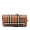 Burberry House Check Canvas Henley Wallet on Chain Secondhand