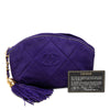 Chanel CC Suede Tassel Clutch Secondhand