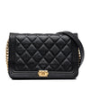 Chanel Quilted Caviar Boy Wallet on Chain Secondhand