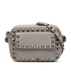 Valentino Pebbled Calfskin Rockstud Flap Pocket Camera Bag Secondhand