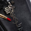 Saint Laurent Mini Leather Monogram Embellished Bourse Bucket Bag Secondhand