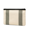 Saint Laurent Canvas Beach Zip Clutch Secondhand