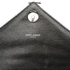 Saint Laurent Medium Chevron Sheepskin Monogram Monochrome College Bag Secondhand