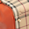 Burberry Small Leather Trimmed Haymarket Check Coated Canvas Canterbury Tote Secondhand