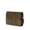 Chanel Quilted Iridescent Lambskin Tartan Button Wallet On Chain Secondhand