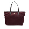 Secondhand Prada Saffiano Trimmed Tessuto Satchel