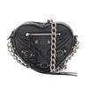 Balenciaga Mini Lambskin Motocross Le Cagole Heart Chain Bag Secondhand