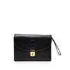 Gucci Calfskin Interlocking G Padlock Wristlet Clutch Secondhand