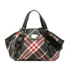 Burberry Supernova Check Nylon Satchel Secondhand