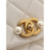 Chanel Mini Quilted Glazed Calfskin Pearl Side Flap Secondhand