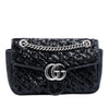 Gucci Medium GG Marmont Matelasse Sequin and Leather Shoulder Bag Secondhand