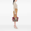 Burberry Small Haymarket Check Nylon and Calfskin Canterbury Tote Secondhand