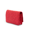 Chanel CC Quilted Metallic Fabric Wallet On Chain Secondhand