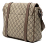 Gucci GG Supreme Textured Dollar Calfskin Retro Interlocking G Flap Messenger Bag Secondhand