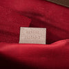 Gucci GG Supreme Textured Dollar Calfskin Retro Interlocking G Flap Messenger Bag Secondhand