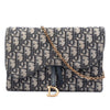 Dior Oblique Canvas Saddle Pouch Wallet on Chain Secondhand
