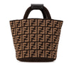 Fendi Zucca Cashmere Shopping Tote Secondhand