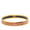 Secondhand Hermès Narrow Mosaic Style Geometric Pattern Enamel Bangle 65